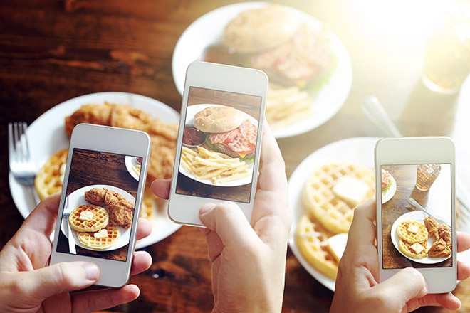 Instagram to promote restaurants