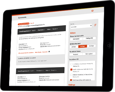 Comment management system mockups