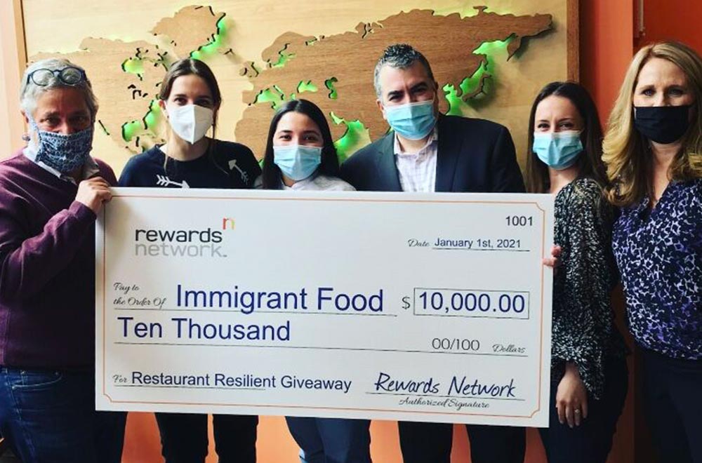 Immigrant Food with $10k check